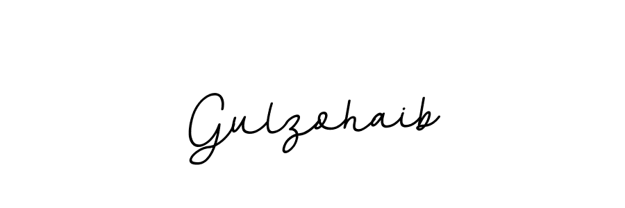 The best way (BallpointsItalic-DORy9) to make a short signature is to pick only two or three words in your name. The name Gulzohaib include a total of six letters. For converting this name. Gulzohaib signature style 11 images and pictures png