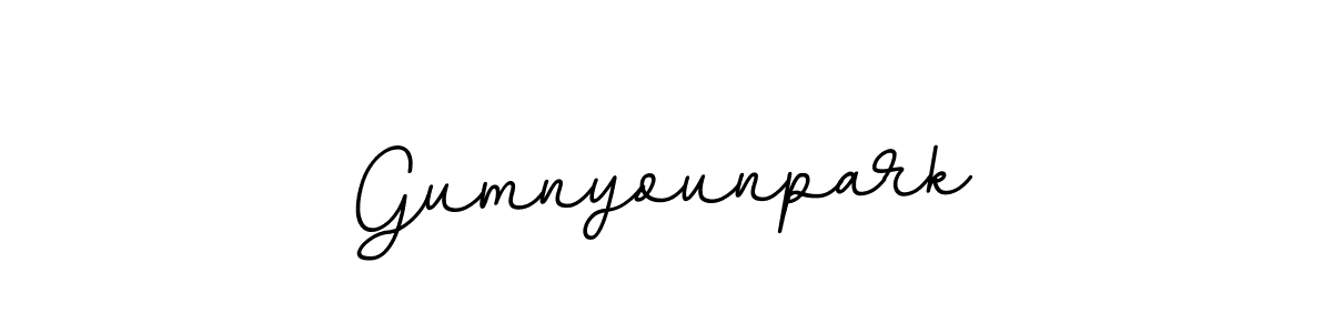 Make a beautiful signature design for name Gumnyounpark. With this signature (BallpointsItalic-DORy9) style, you can create a handwritten signature for free. Gumnyounpark signature style 11 images and pictures png
