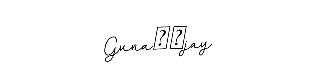 You should practise on your own different ways (BallpointsItalic-DORy9) to write your name (Guna❤️jay) in signature. don't let someone else do it for you. Guna❤️jay signature style 11 images and pictures png