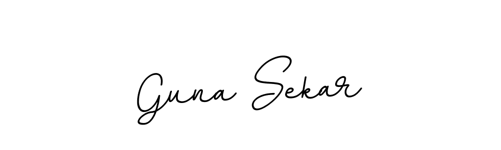 The best way (BallpointsItalic-DORy9) to make a short signature is to pick only two or three words in your name. The name Guna Sekar include a total of six letters. For converting this name. Guna Sekar signature style 11 images and pictures png