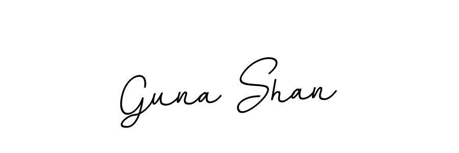 Design your own signature with our free online signature maker. With this signature software, you can create a handwritten (BallpointsItalic-DORy9) signature for name Guna Shan. Guna Shan signature style 11 images and pictures png