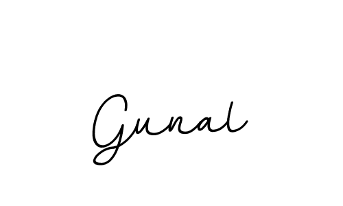 Create a beautiful signature design for name Gunal. With this signature (BallpointsItalic-DORy9) fonts, you can make a handwritten signature for free. Gunal signature style 11 images and pictures png