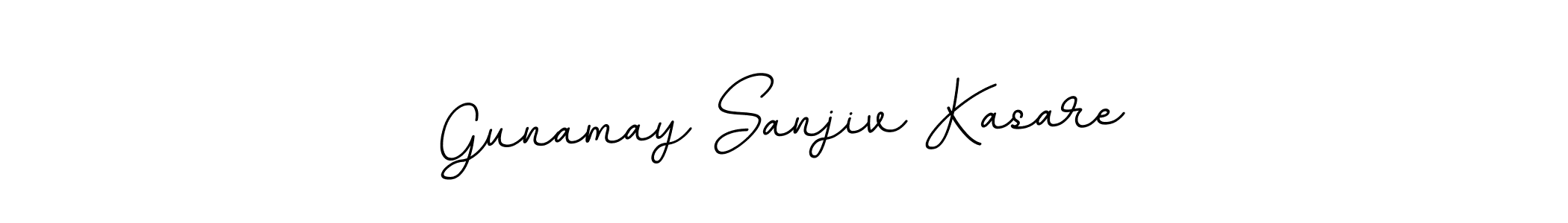 if you are searching for the best signature style for your name Gunamay Sanjiv Kasare. so please give up your signature search. here we have designed multiple signature styles  using BallpointsItalic-DORy9. Gunamay Sanjiv Kasare signature style 11 images and pictures png