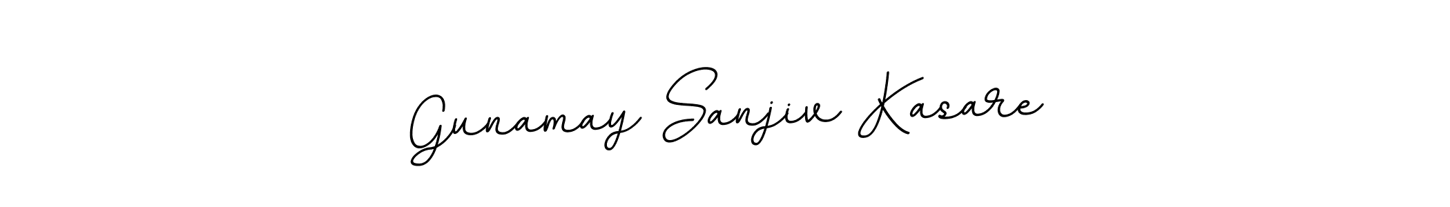 You should practise on your own different ways (BallpointsItalic-DORy9) to write your name (Gunamay Sanjiv Kasare) in signature. don't let someone else do it for you. Gunamay Sanjiv Kasare signature style 11 images and pictures png