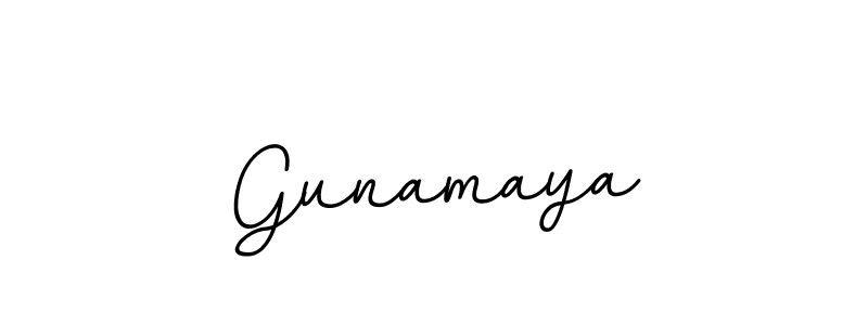 Make a beautiful signature design for name Gunamaya. With this signature (BallpointsItalic-DORy9) style, you can create a handwritten signature for free. Gunamaya signature style 11 images and pictures png