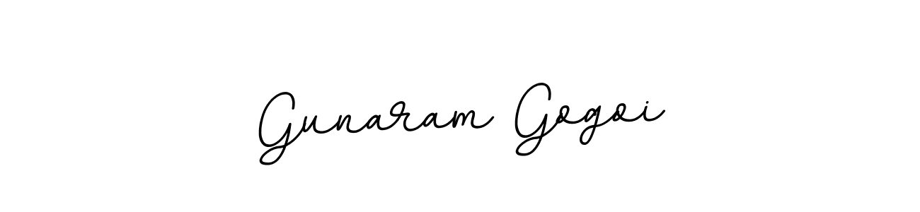 Design your own signature with our free online signature maker. With this signature software, you can create a handwritten (BallpointsItalic-DORy9) signature for name Gunaram Gogoi. Gunaram Gogoi signature style 11 images and pictures png