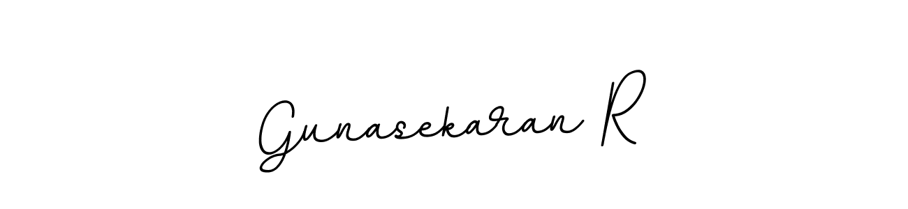 You should practise on your own different ways (BallpointsItalic-DORy9) to write your name (Gunasekaran R) in signature. don't let someone else do it for you. Gunasekaran R signature style 11 images and pictures png