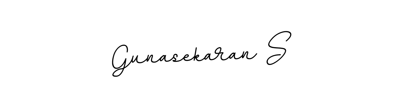 Make a beautiful signature design for name Gunasekaran S. With this signature (BallpointsItalic-DORy9) style, you can create a handwritten signature for free. Gunasekaran S signature style 11 images and pictures png