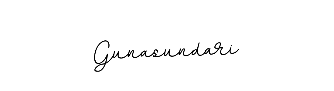 The best way (BallpointsItalic-DORy9) to make a short signature is to pick only two or three words in your name. The name Gunasundari include a total of six letters. For converting this name. Gunasundari signature style 11 images and pictures png