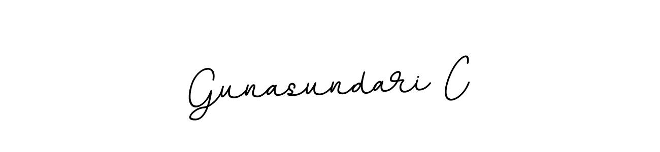 Use a signature maker to create a handwritten signature online. With this signature software, you can design (BallpointsItalic-DORy9) your own signature for name Gunasundari C. Gunasundari C signature style 11 images and pictures png