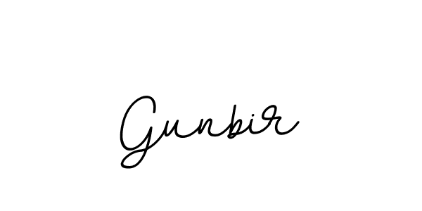 How to make Gunbir name signature. Use BallpointsItalic-DORy9 style for creating short signs online. This is the latest handwritten sign. Gunbir signature style 11 images and pictures png