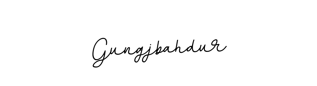 Create a beautiful signature design for name Gungjbahdur. With this signature (BallpointsItalic-DORy9) fonts, you can make a handwritten signature for free. Gungjbahdur signature style 11 images and pictures png