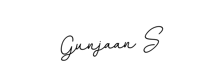 The best way (BallpointsItalic-DORy9) to make a short signature is to pick only two or three words in your name. The name Gunjaan S include a total of six letters. For converting this name. Gunjaan S signature style 11 images and pictures png