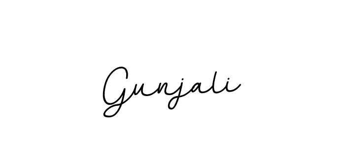 Make a beautiful signature design for name Gunjali. With this signature (BallpointsItalic-DORy9) style, you can create a handwritten signature for free. Gunjali signature style 11 images and pictures png