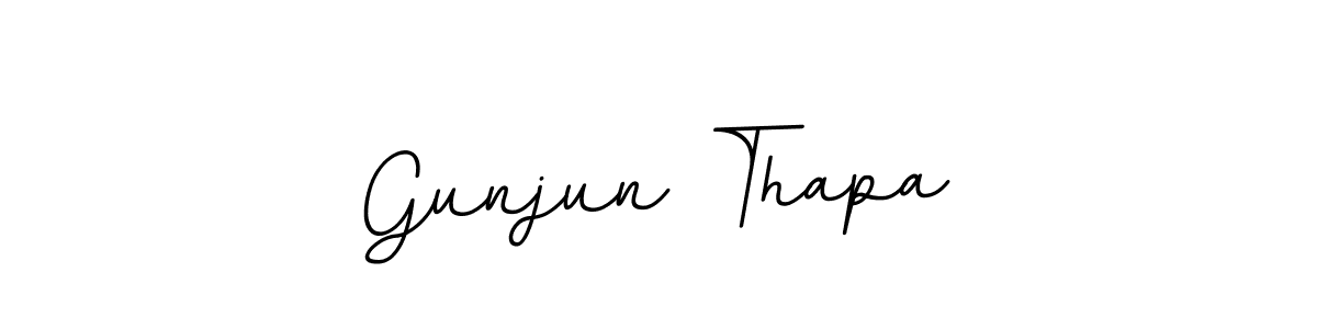 This is the best signature style for the Gunjun Thapa name. Also you like these signature font (BallpointsItalic-DORy9). Mix name signature. Gunjun Thapa signature style 11 images and pictures png