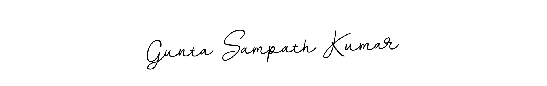 Once you've used our free online signature maker to create your best signature BallpointsItalic-DORy9 style, it's time to enjoy all of the benefits that Gunta Sampath Kumar name signing documents. Gunta Sampath Kumar signature style 11 images and pictures png