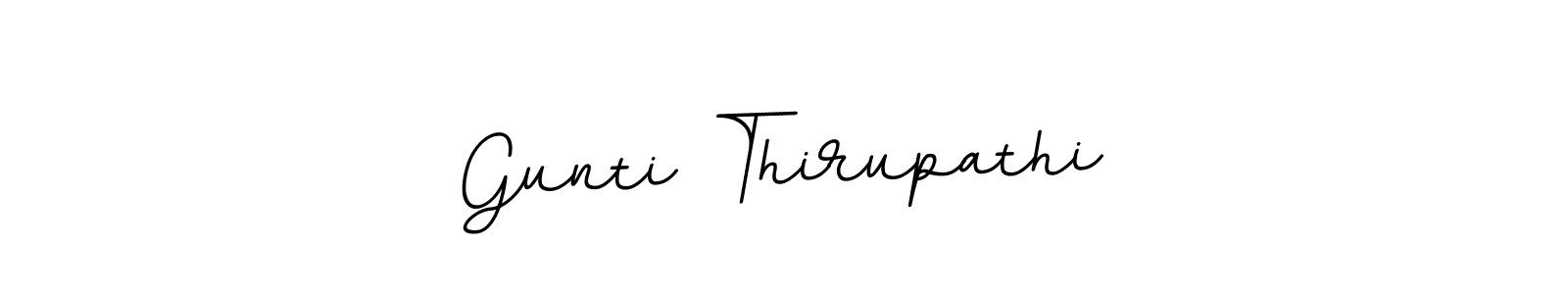 You should practise on your own different ways (BallpointsItalic-DORy9) to write your name (Gunti Thirupathi) in signature. don't let someone else do it for you. Gunti Thirupathi signature style 11 images and pictures png