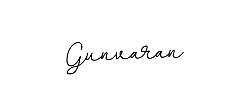 Use a signature maker to create a handwritten signature online. With this signature software, you can design (BallpointsItalic-DORy9) your own signature for name Gunvaran. Gunvaran signature style 11 images and pictures png