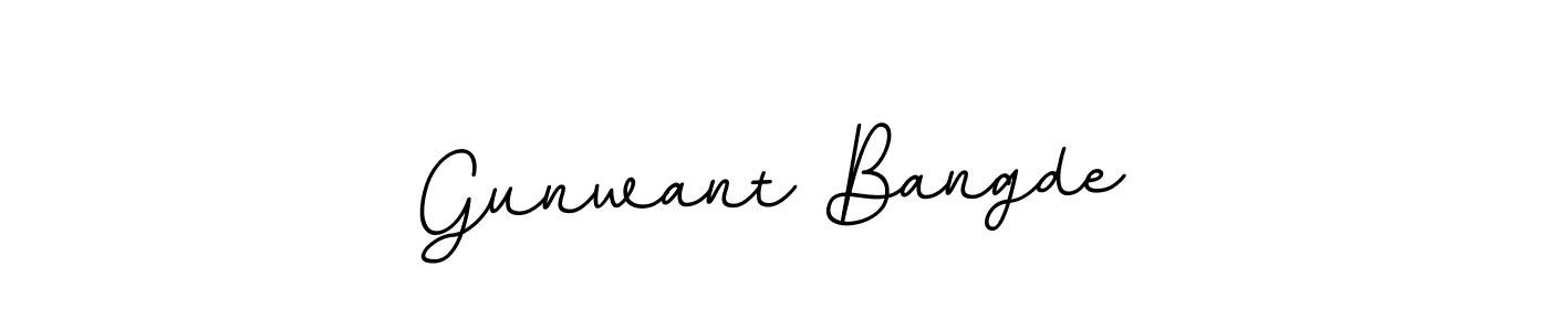 Use a signature maker to create a handwritten signature online. With this signature software, you can design (BallpointsItalic-DORy9) your own signature for name Gunwant Bangde. Gunwant Bangde signature style 11 images and pictures png