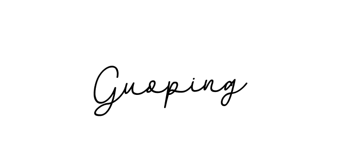 Make a beautiful signature design for name Guoping. With this signature (BallpointsItalic-DORy9) style, you can create a handwritten signature for free. Guoping signature style 11 images and pictures png