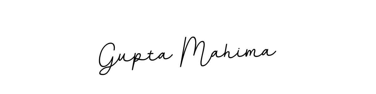 Use a signature maker to create a handwritten signature online. With this signature software, you can design (BallpointsItalic-DORy9) your own signature for name Gupta Mahima. Gupta Mahima signature style 11 images and pictures png