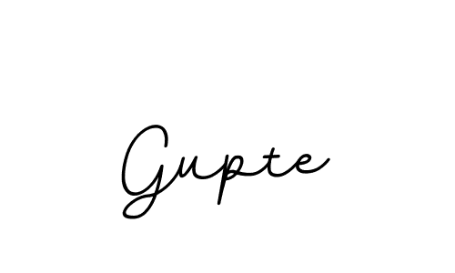 The best way (BallpointsItalic-DORy9) to make a short signature is to pick only two or three words in your name. The name Gupte include a total of six letters. For converting this name. Gupte signature style 11 images and pictures png