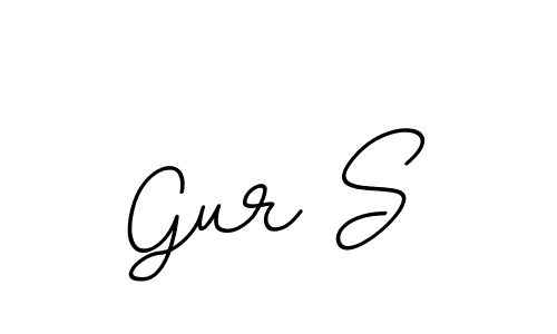 Make a beautiful signature design for name Gur S. With this signature (BallpointsItalic-DORy9) style, you can create a handwritten signature for free. Gur S signature style 11 images and pictures png