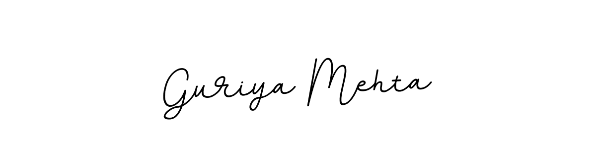 How to make Guriya Mehta name signature. Use BallpointsItalic-DORy9 style for creating short signs online. This is the latest handwritten sign. Guriya Mehta signature style 11 images and pictures png
