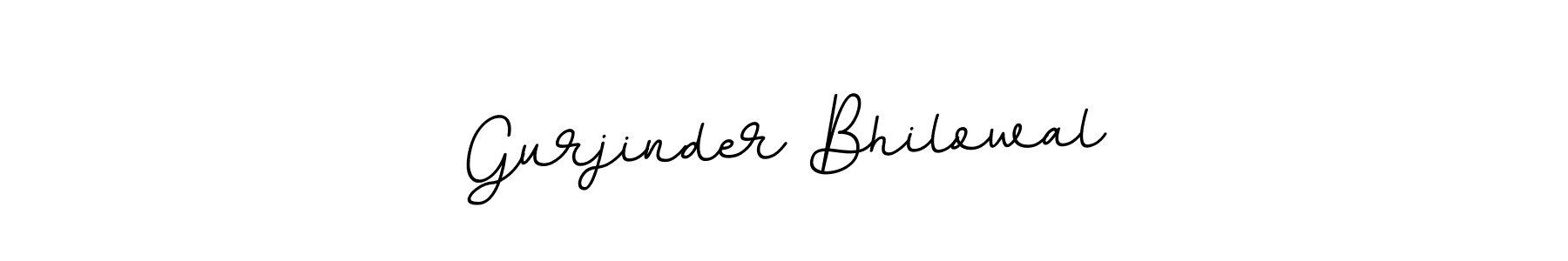 You should practise on your own different ways (BallpointsItalic-DORy9) to write your name (Gurjinder Bhilowal) in signature. don't let someone else do it for you. Gurjinder Bhilowal signature style 11 images and pictures png