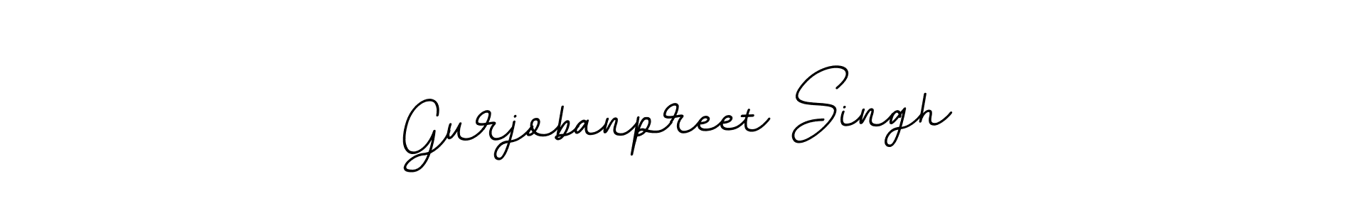 Design your own signature with our free online signature maker. With this signature software, you can create a handwritten (BallpointsItalic-DORy9) signature for name Gurjobanpreet Singh. Gurjobanpreet Singh signature style 11 images and pictures png