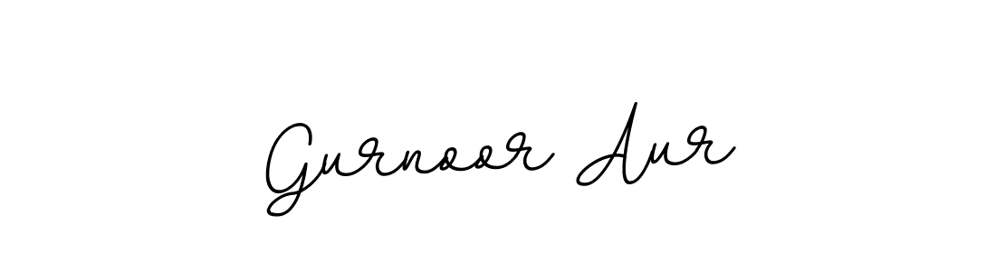 if you are searching for the best signature style for your name Gurnoor Aur. so please give up your signature search. here we have designed multiple signature styles  using BallpointsItalic-DORy9. Gurnoor Aur signature style 11 images and pictures png