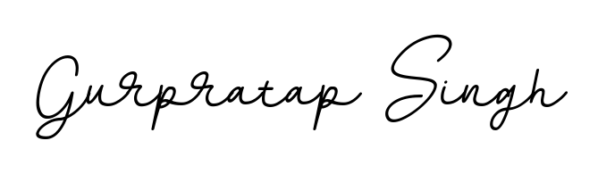 Express your personality with a custom Gurpratap Singh signature crafted with BallpointsItalic-DORy9 typography. Free transparent PNG download available. Gurpratap Singh signature style 11 images and pictures png