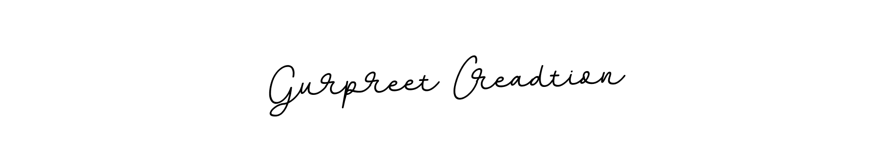 Also You can easily find your signature by using the search form. We will create Gurpreet Creadtion name handwritten signature images for you free of cost using BallpointsItalic-DORy9 sign style. Gurpreet Creadtion signature style 11 images and pictures png