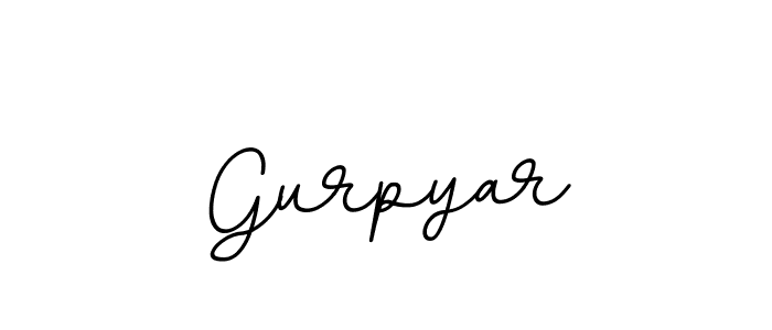 Use a signature maker to create a handwritten signature online. With this signature software, you can design (BallpointsItalic-DORy9) your own signature for name Gurpyar. Gurpyar signature style 11 images and pictures png