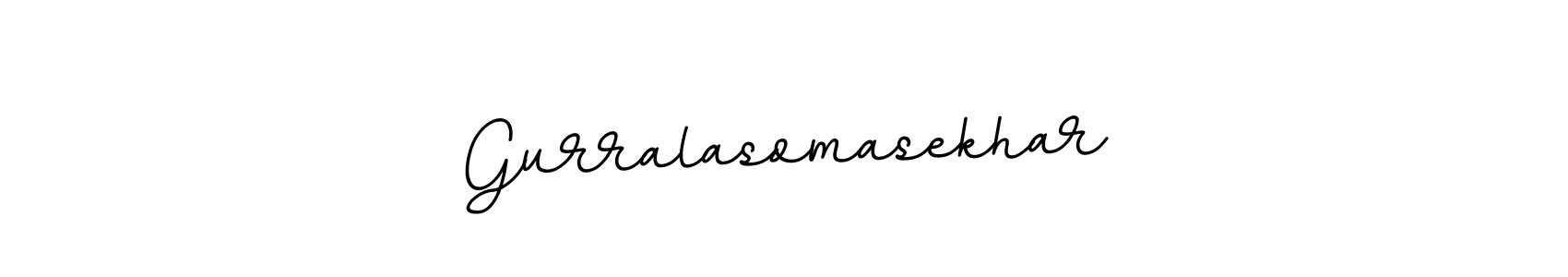 Create a beautiful signature design for name Gurralasomasekhar. With this signature (BallpointsItalic-DORy9) fonts, you can make a handwritten signature for free. Gurralasomasekhar signature style 11 images and pictures png