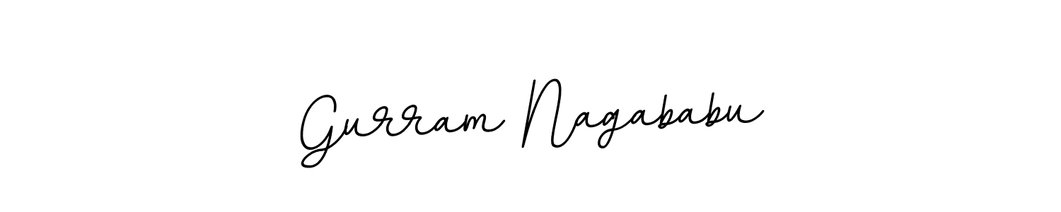 Make a beautiful signature design for name Gurram Nagababu. With this signature (BallpointsItalic-DORy9) style, you can create a handwritten signature for free. Gurram Nagababu signature style 11 images and pictures png