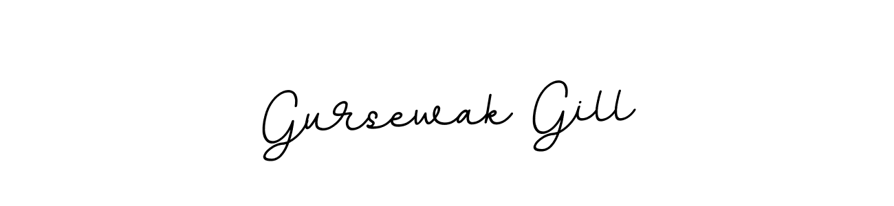 Gursewak Gill stylish signature style. Best Handwritten Sign (BallpointsItalic-DORy9) for my name. Handwritten Signature Collection Ideas for my name Gursewak Gill. Gursewak Gill signature style 11 images and pictures png