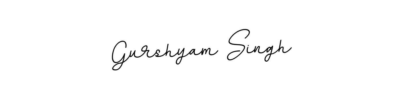 How to make Gurshyam Singh signature? BallpointsItalic-DORy9 is a professional autograph style. Create handwritten signature for Gurshyam Singh name. Gurshyam Singh signature style 11 images and pictures png