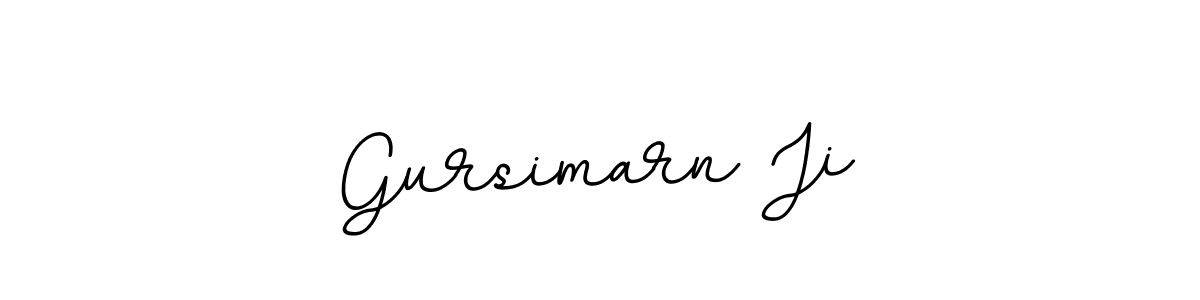 Make a beautiful signature design for name Gursimarn Ji. With this signature (BallpointsItalic-DORy9) style, you can create a handwritten signature for free. Gursimarn Ji signature style 11 images and pictures png