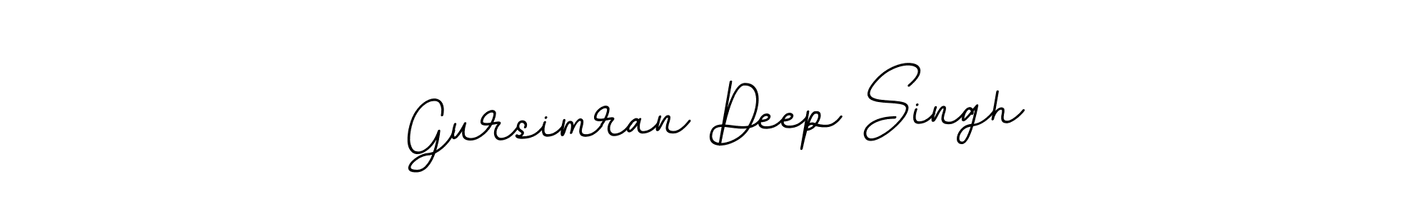Create a beautiful signature design for name Gursimran Deep Singh. With this signature (BallpointsItalic-DORy9) fonts, you can make a handwritten signature for free. Gursimran Deep Singh signature style 11 images and pictures png