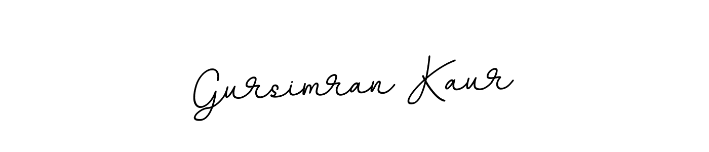 How to make Gursimran Kaur signature? BallpointsItalic-DORy9 is a professional autograph style. Create handwritten signature for Gursimran Kaur name. Gursimran Kaur signature style 11 images and pictures png
