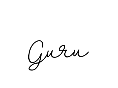 Use a signature maker to create a handwritten signature online. With this signature software, you can design (BallpointsItalic-DORy9) your own signature for name Guru. Guru signature style 11 images and pictures png