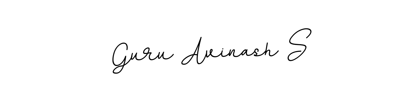 Use a signature maker to create a handwritten signature online. With this signature software, you can design (BallpointsItalic-DORy9) your own signature for name Guru Avinash S. Guru Avinash S signature style 11 images and pictures png