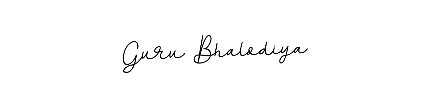 Make a beautiful signature design for name Guru Bhalodiya. With this signature (BallpointsItalic-DORy9) style, you can create a handwritten signature for free. Guru Bhalodiya signature style 11 images and pictures png