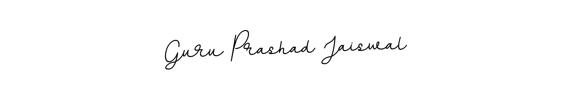 Create a beautiful signature design for name Guru Prashad Jaiswal. With this signature (BallpointsItalic-DORy9) fonts, you can make a handwritten signature for free. Guru Prashad Jaiswal signature style 11 images and pictures png