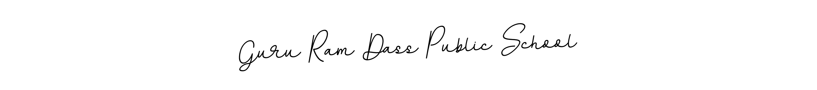 Guru Ram Dass Public School stylish signature style. Best Handwritten Sign (BallpointsItalic-DORy9) for my name. Handwritten Signature Collection Ideas for my name Guru Ram Dass Public School. Guru Ram Dass Public School signature style 11 images and pictures png