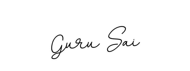 You should practise on your own different ways (BallpointsItalic-DORy9) to write your name (Guru Sai) in signature. don't let someone else do it for you. Guru Sai signature style 11 images and pictures png