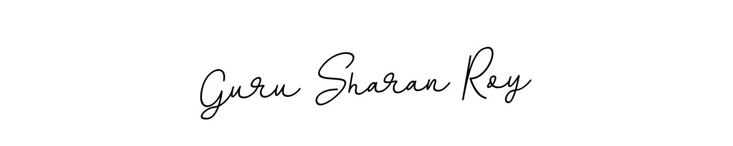 Make a beautiful signature design for name Guru Sharan Roy. With this signature (BallpointsItalic-DORy9) style, you can create a handwritten signature for free. Guru Sharan Roy signature style 11 images and pictures png