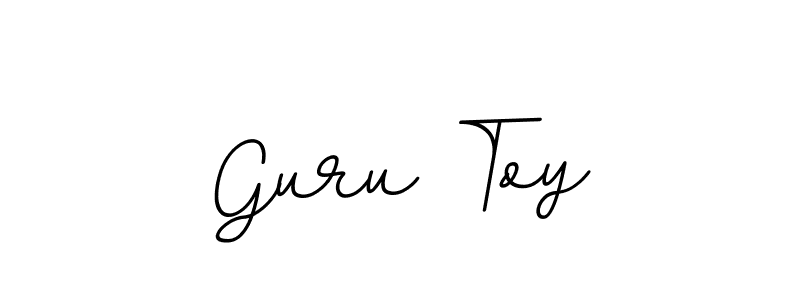 How to make Guru Toy signature? BallpointsItalic-DORy9 is a professional autograph style. Create handwritten signature for Guru Toy name. Guru Toy signature style 11 images and pictures png