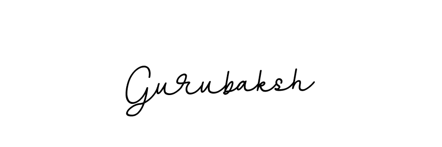 Use a signature maker to create a handwritten signature online. With this signature software, you can design (BallpointsItalic-DORy9) your own signature for name Gurubaksh. Gurubaksh signature style 11 images and pictures png